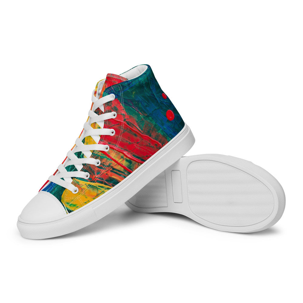 Gianneli Colours Handmade Men’s High Top Canvas Shoes-9