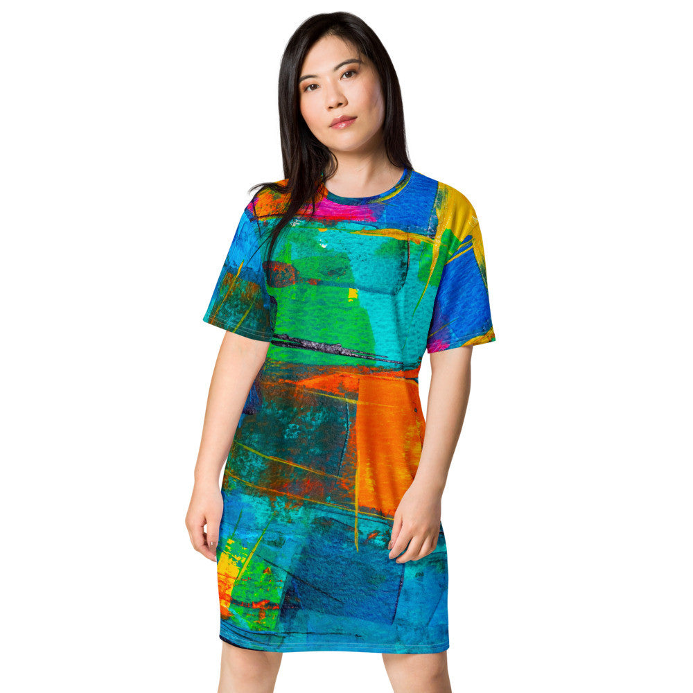 Gianneli Colours T-shirt Dress-2