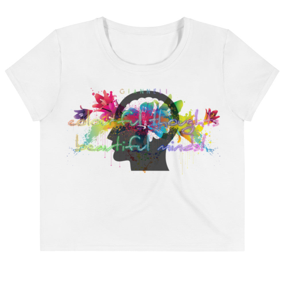 Beautiful Minds Crop Tee by Gianneli-0