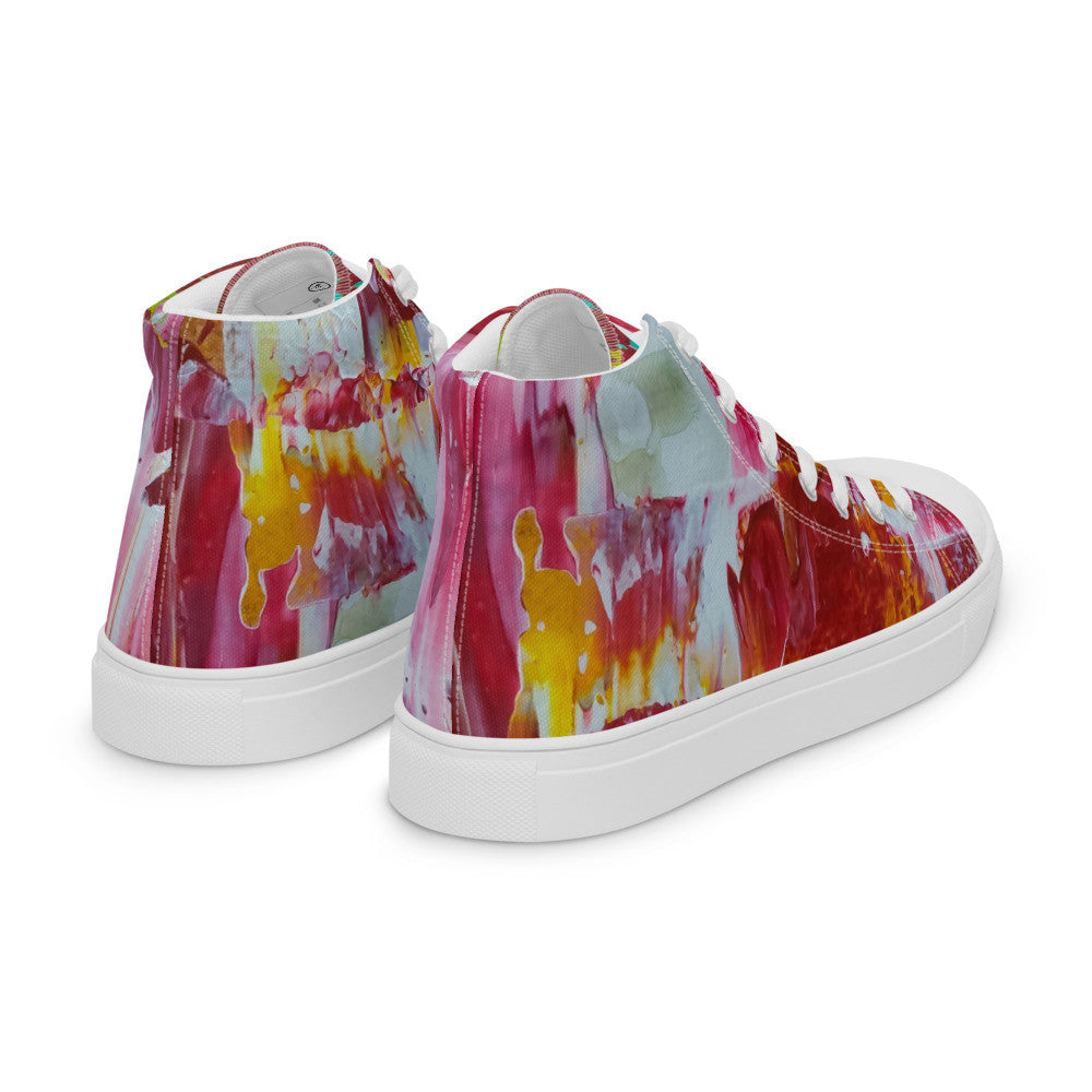 Gianneli Colours Handmade Women’s High Top Canvas Shoes-5