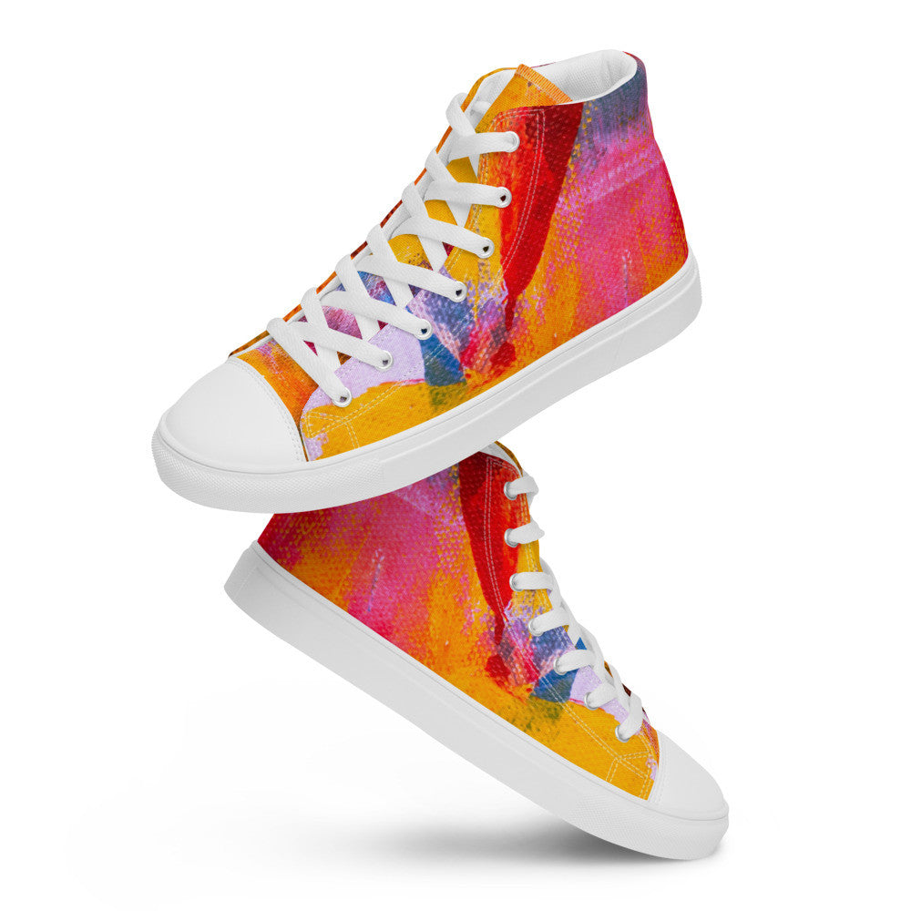 Gianneli Colours Handmade Women’s High Top Canvas Shoes-11