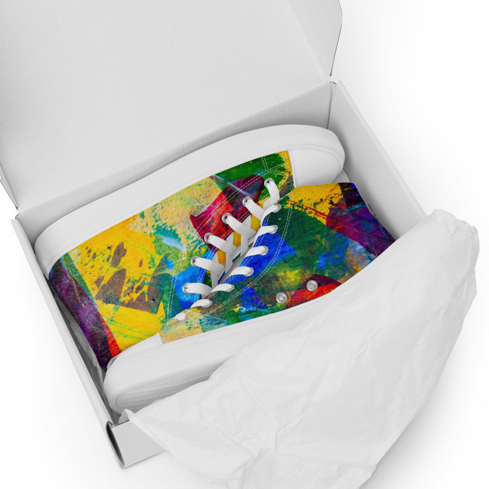 Gianneli Colours Handmade Women’s High Top Canvas Shoes-10