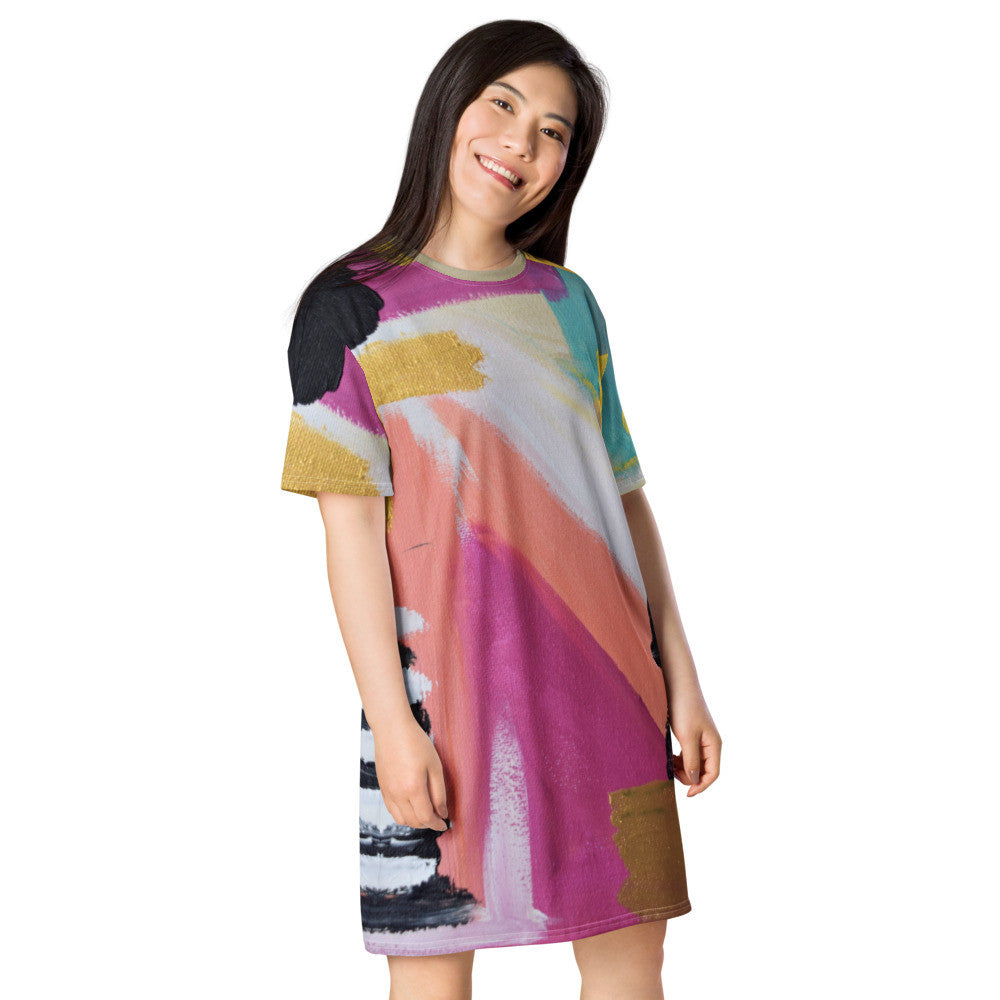 Gianneli Colours T-shirt dress-5