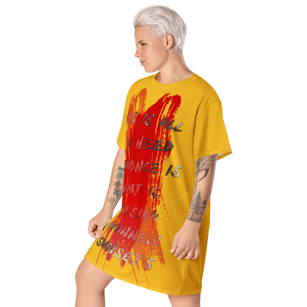 Gianneli Sunsets T-shirt Dress-5