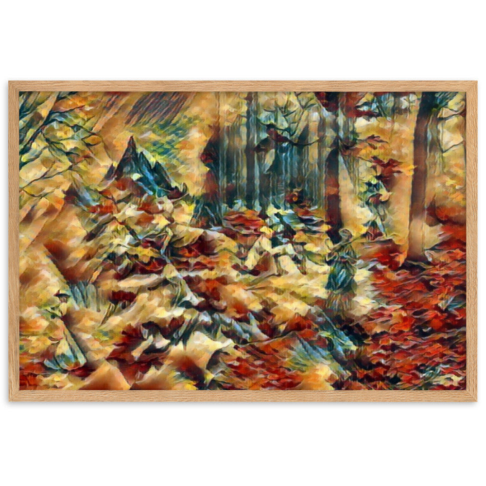 AMONG THE FOUR SEASONS YOU ARE THE FIFTH SENSE PREMIUM Framed Poster-0