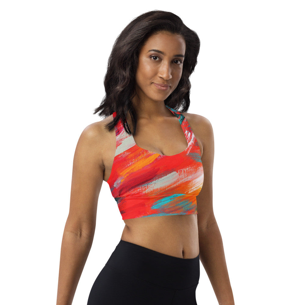 Gianneli Colours Longline Sports Bra-5