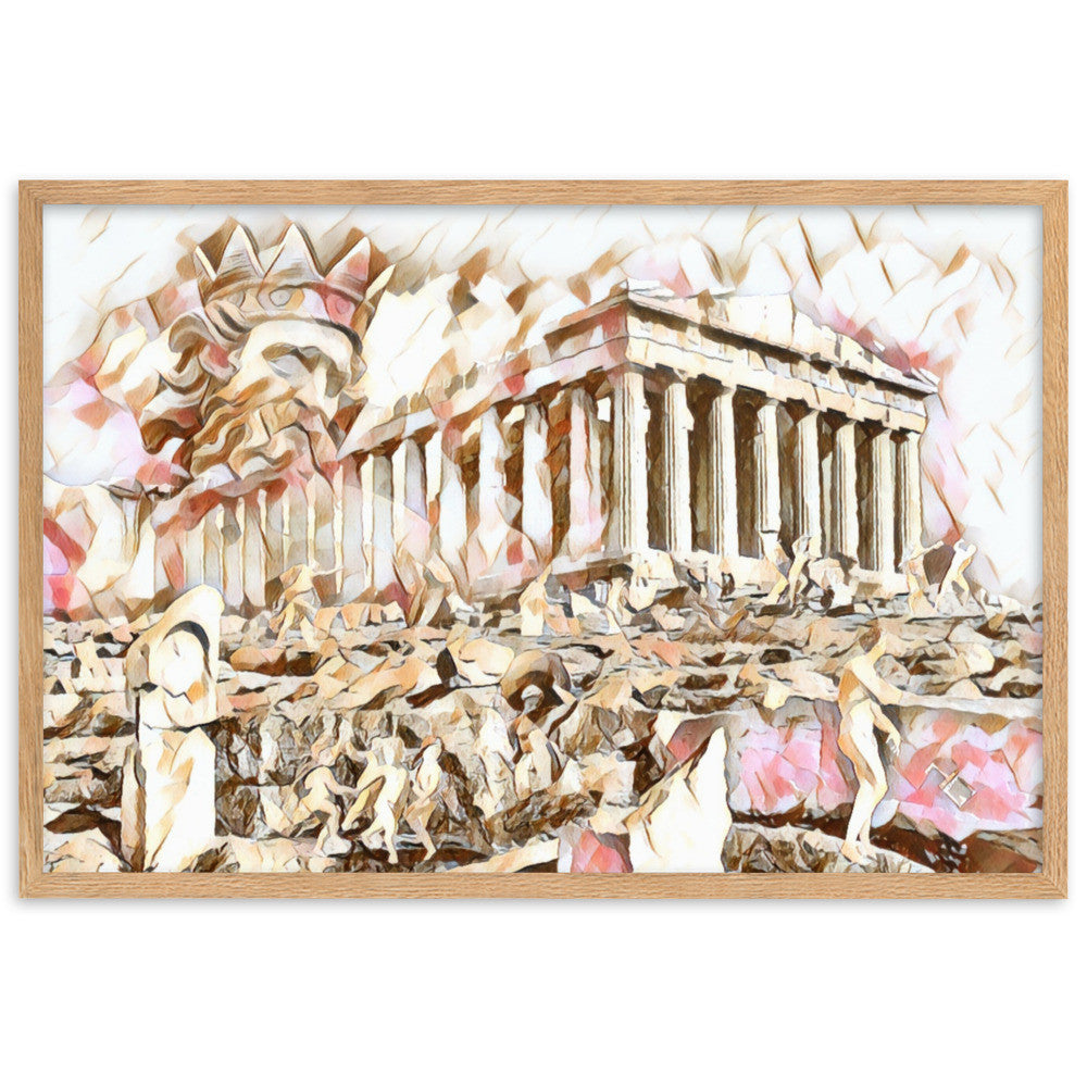 A SUNDAY UNDER ACROPOLIS V2 Superior Framed Poster-0