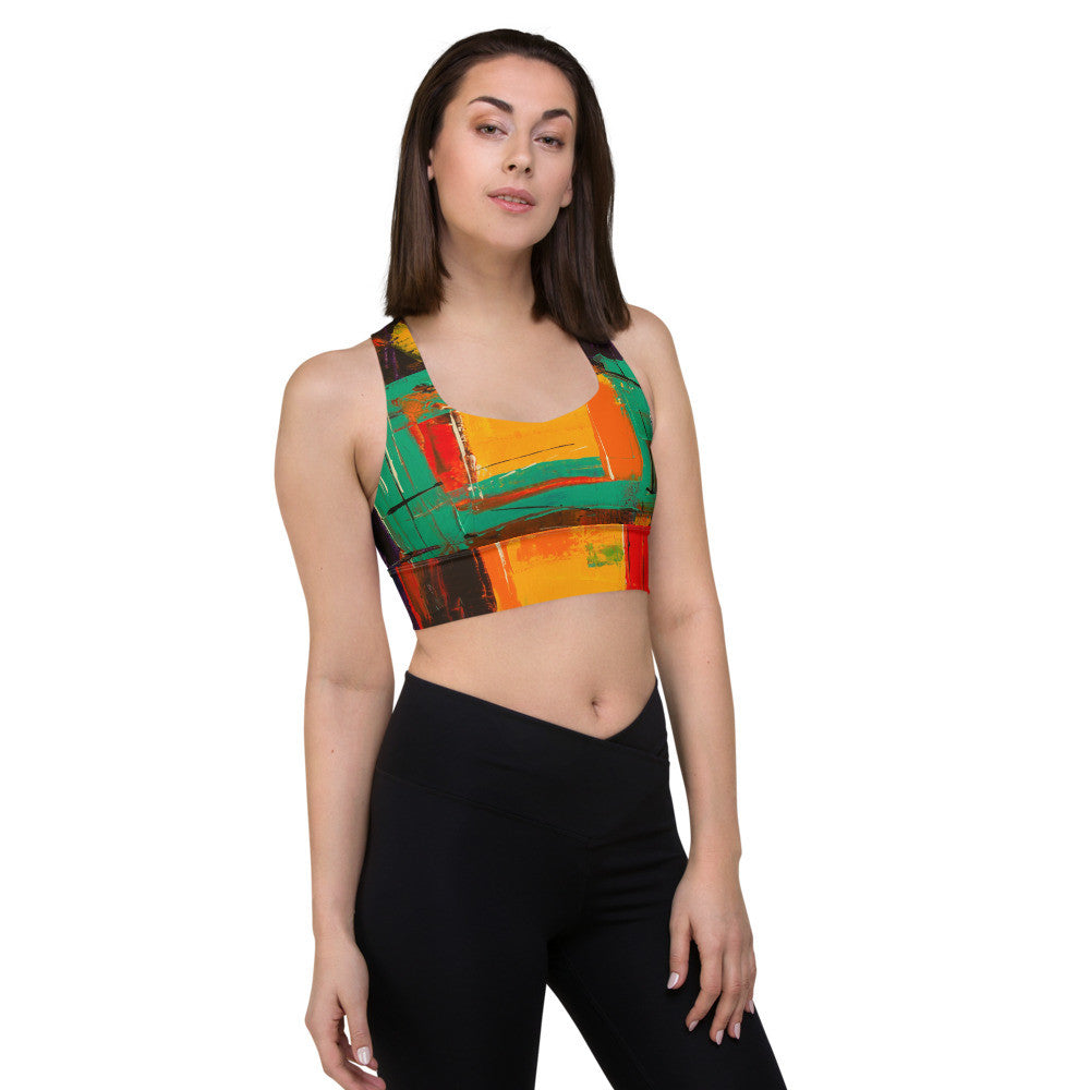 Gianneli Colours Longline Sports Bra-4