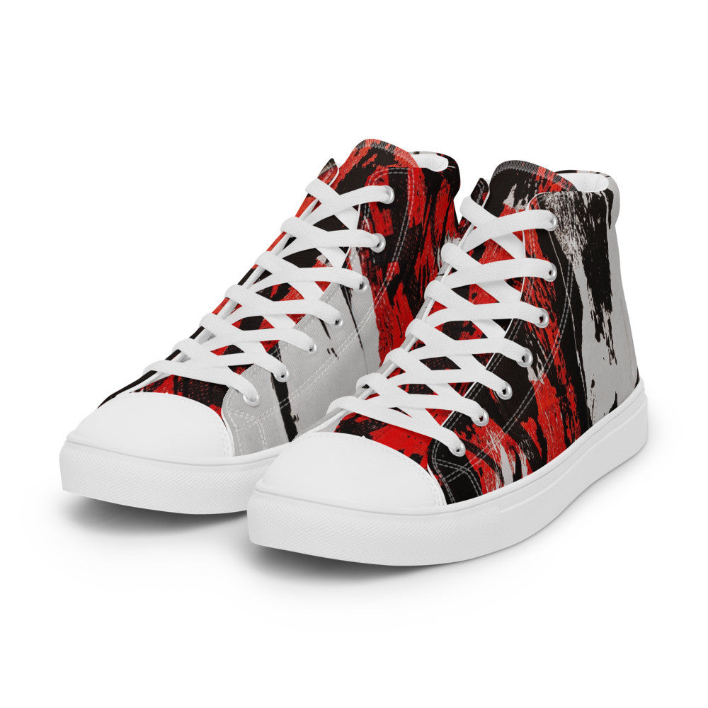 Gianneli Colours Handmade Men’s High Top Canvas Shoes-3