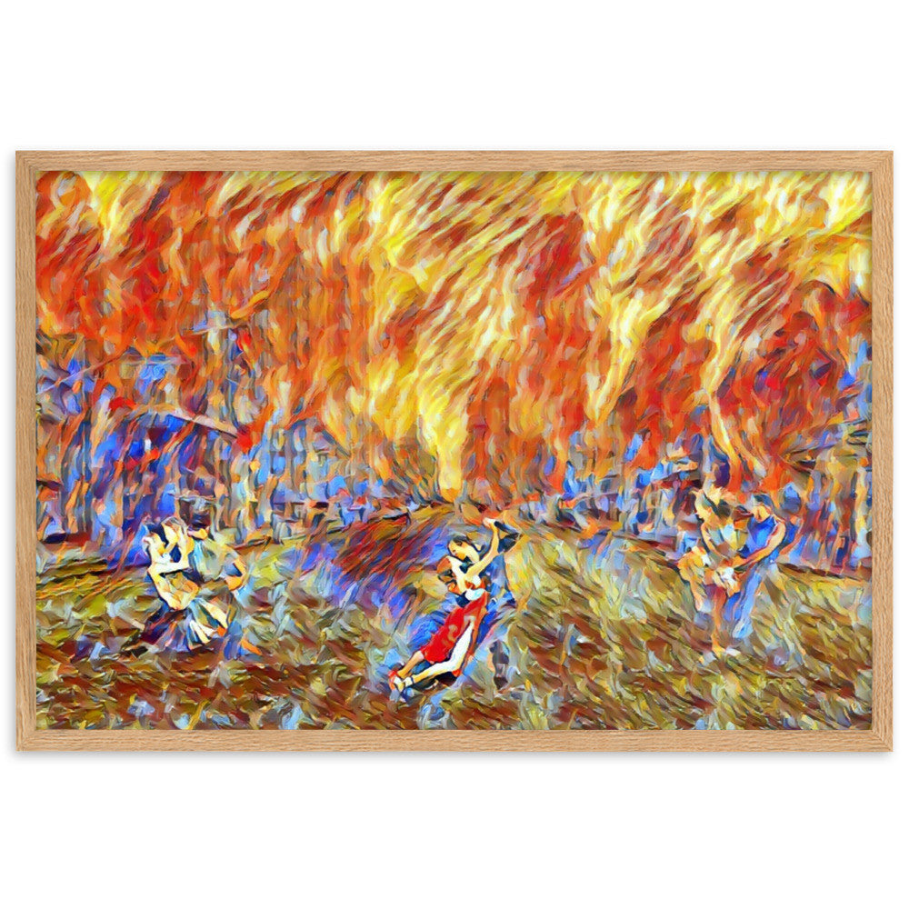 DANCE ME LIKE THE RAIN THAT BURNING OUT THE FIRE AROUND ME Framed Poster-0