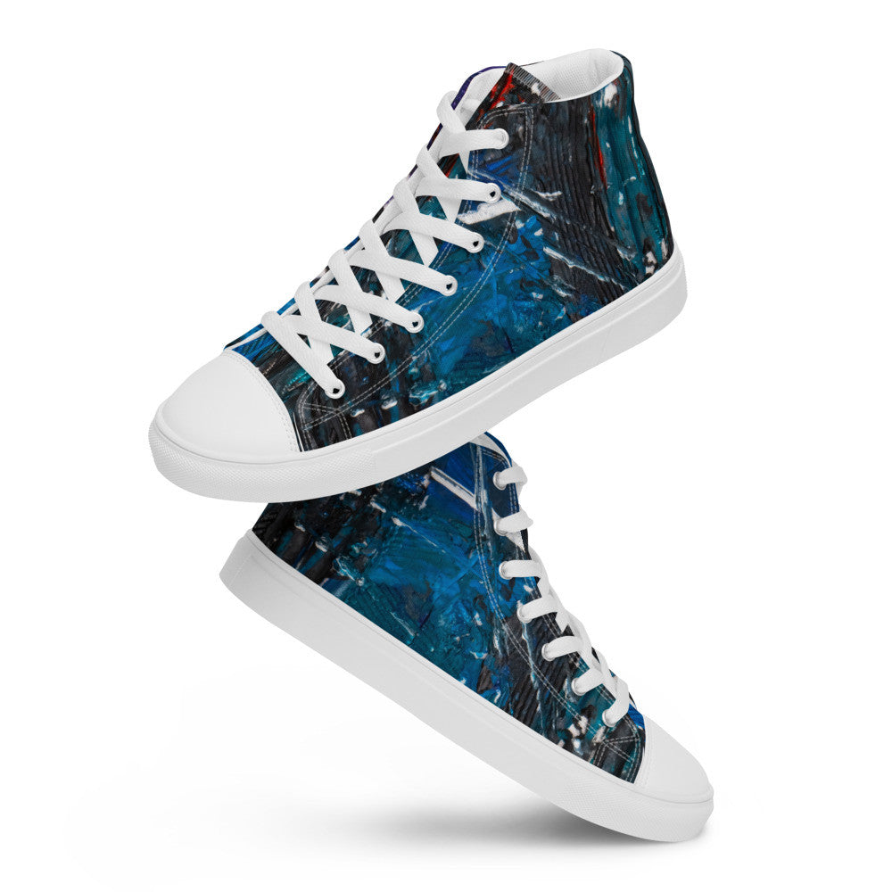 Gianneli Colours Handmade Men’s High Top Canvas Shoes-21