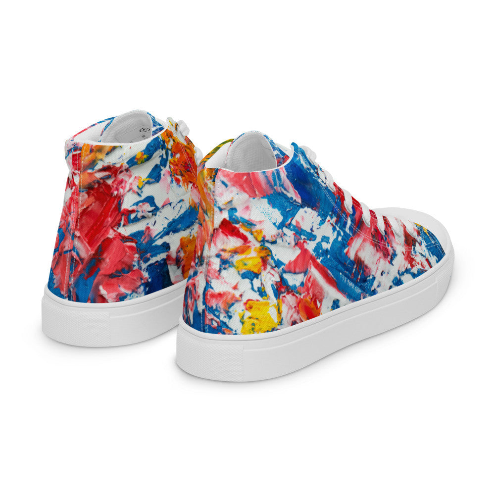 Gianneli Colours Handmade Women’s High Top Canvas Shoes-5