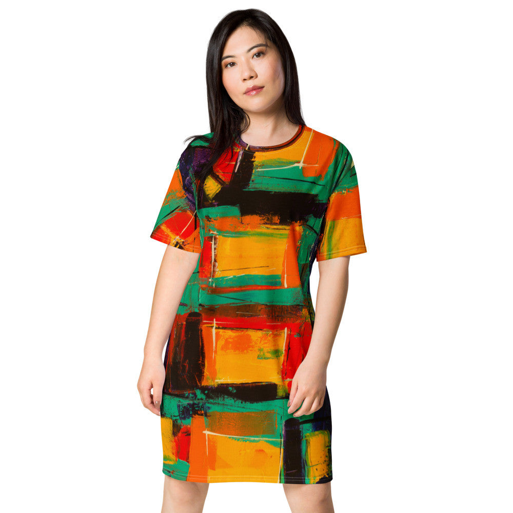 Gianneli Colours T-shirt dress-2