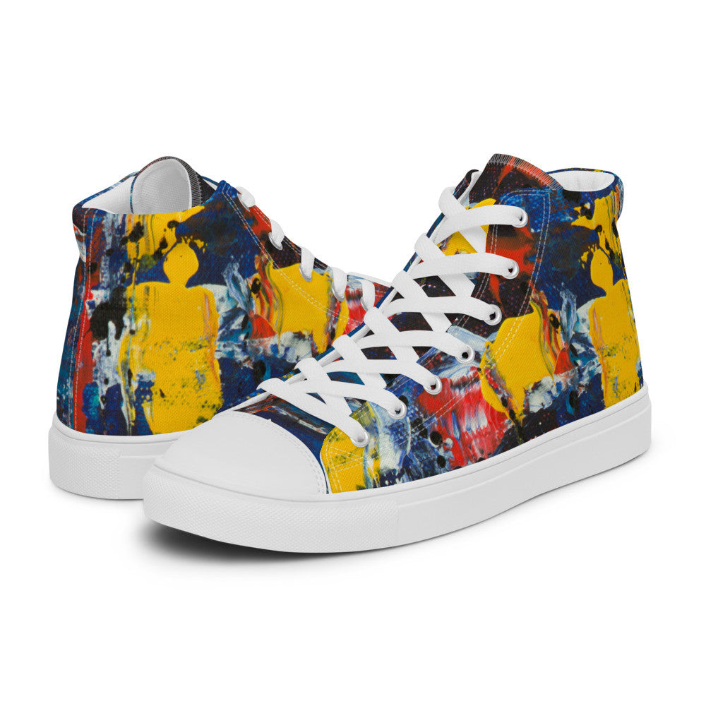 Gianneli Colours Handmade Women’s High Top Canvas Shoes-10