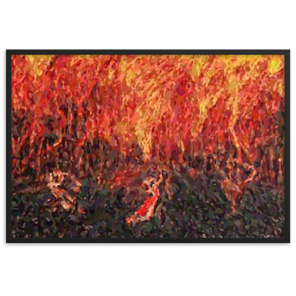 DANCE ME LIKE THE RAIN THAT BURNING OUT THE FIRE AROUND ME Framed Poster-0