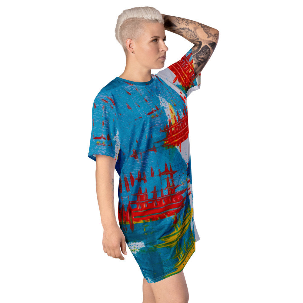 Gianneli Colours T-shirt dress-3