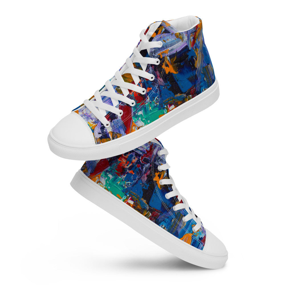 Gianneli Colours Handmade Women’s High Top Canvas Shoes-12