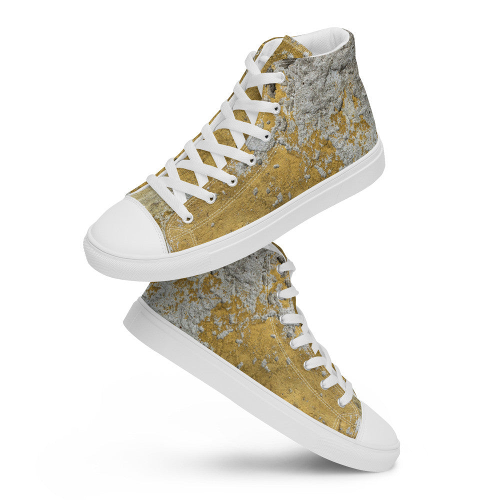 CLOCHARD Handmade Grunge Men’s High Top Canvas Shoes by Gianneli-11