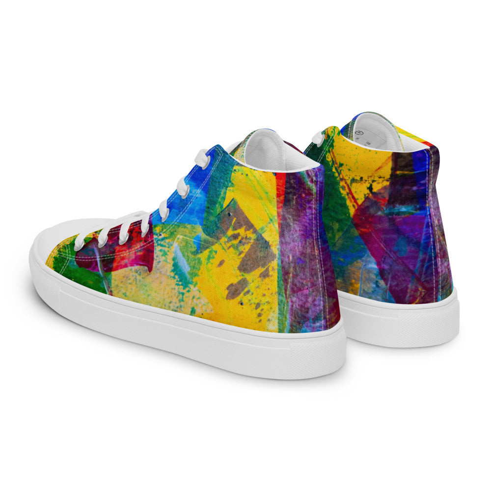 Gianneli Colours Handmade Women’s High Top Canvas Shoes-2