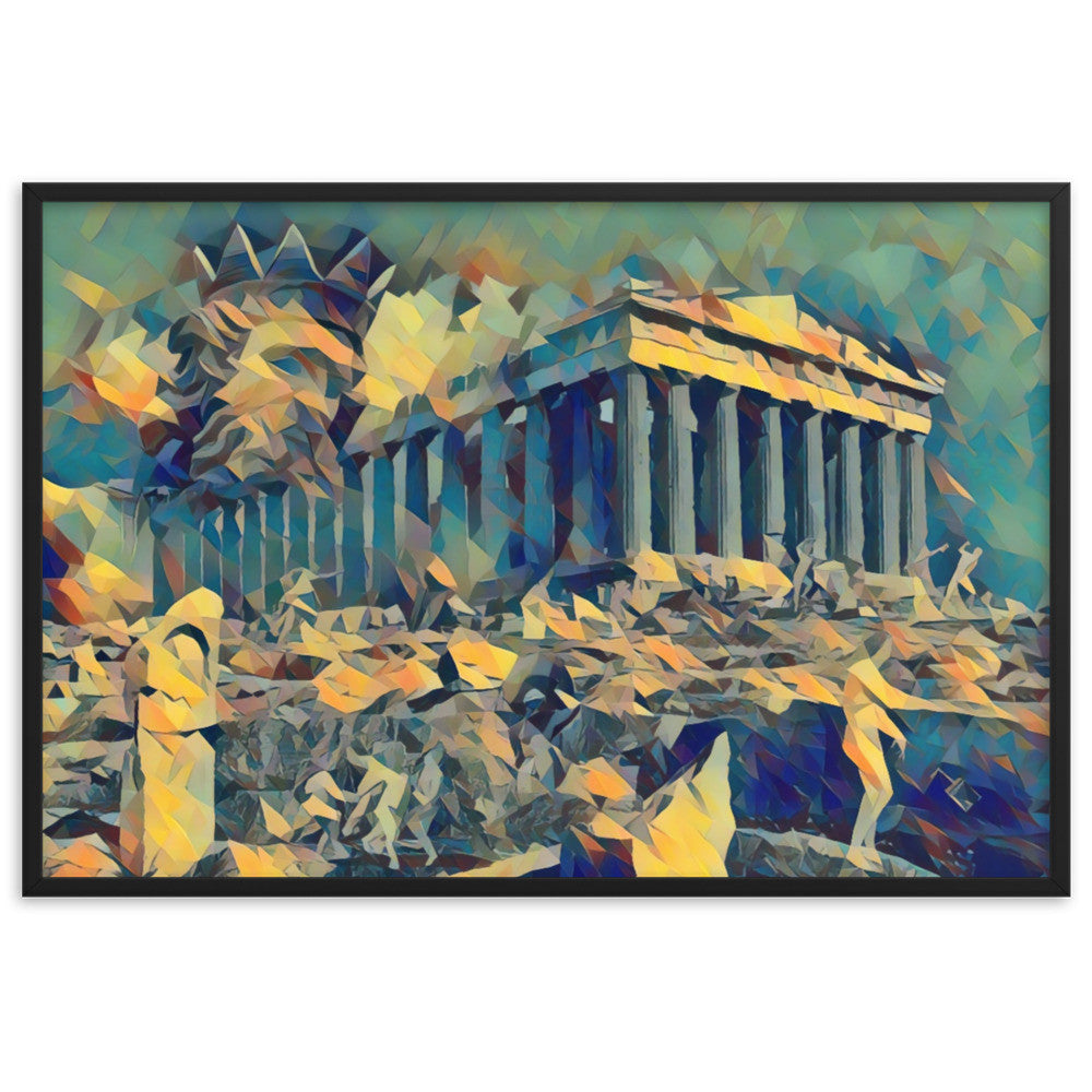 A SUNDAY UNDER ACROPOLIS V2 Superior Framed Poster-0