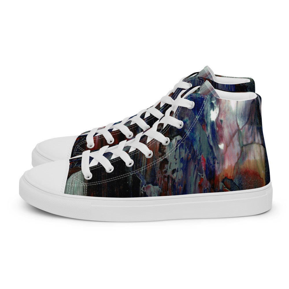 Gianneli Colours Handmade Men’s High Top Canvas Shoes-0