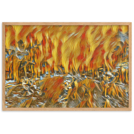 DANCE ME LIKE THE RAIN THAT BURNING OUT THE FIRE AROUND ME Velvet Framed Poster-0