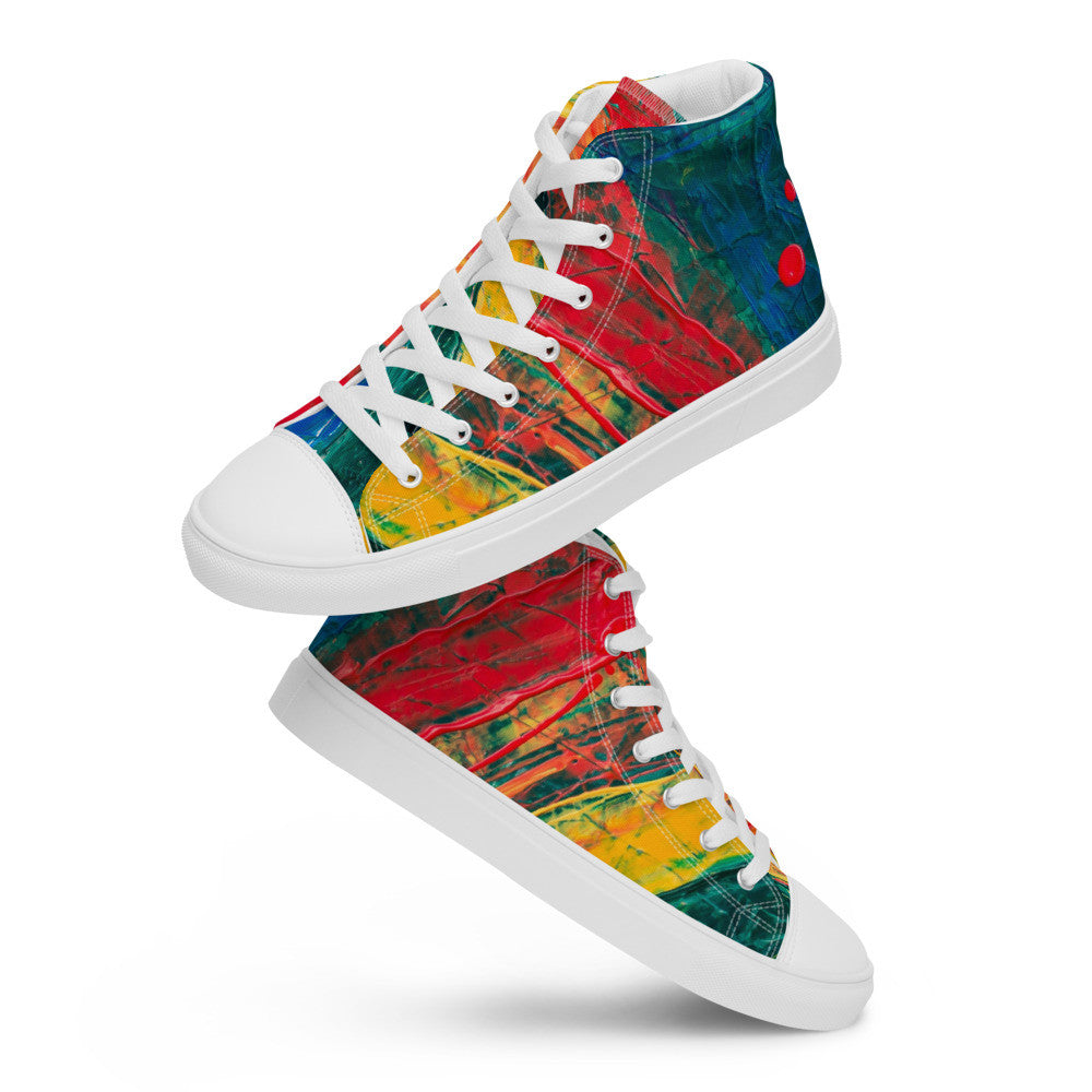 Gianneli Colours Handmade Men’s High Top Canvas Shoes-10