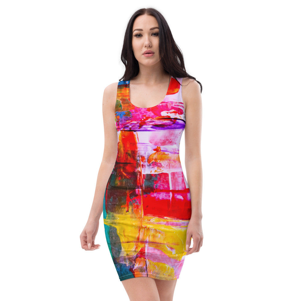 Gianneli Colours Fitted Dress-1