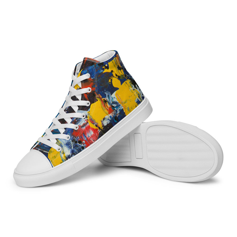 Gianneli Colours Handmade Women’s High Top Canvas Shoes-11