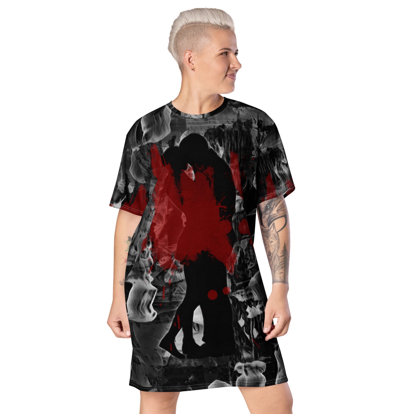 EROTAS ART T-shirt dress by Gianneli-6