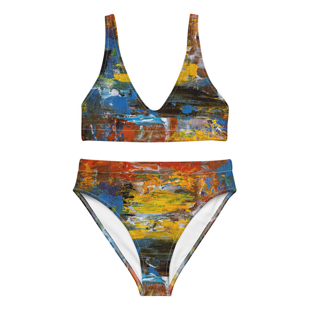 Gianneli Colours Recycled High Waisted Bikini-0