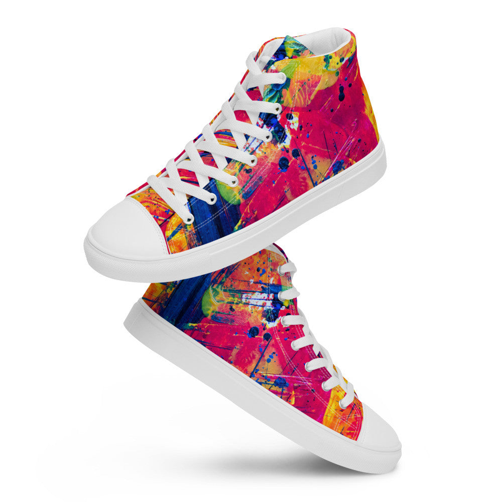 Gianneli Colours Handmade Women’s High Top Canvas Shoes-12