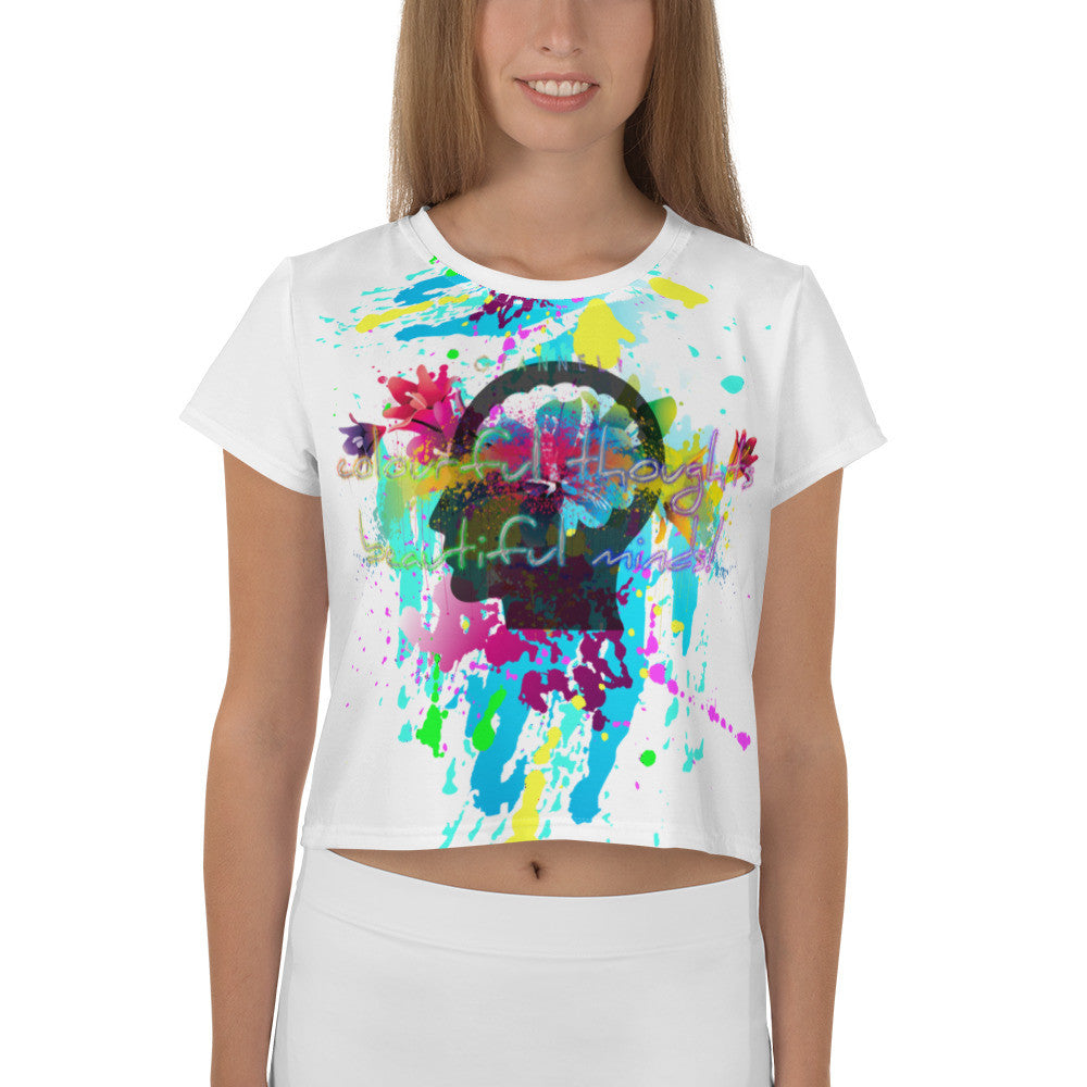 Beautiful Minds Crop Tee by Gianneli-2