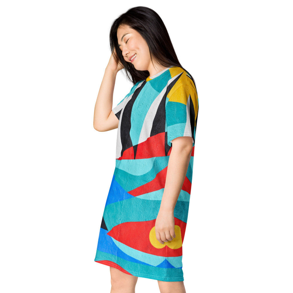 Gianneli Colours T-shirt dress-4