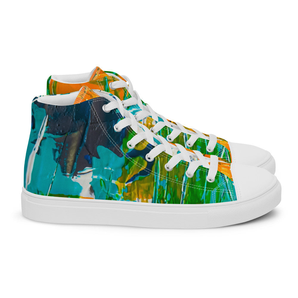 Gianneli Colours Handmade Women’s High Top Canvas Shoes-4