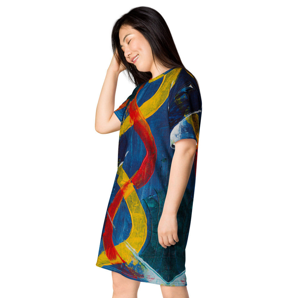 Gianneli Colours T-shirt Dress-4