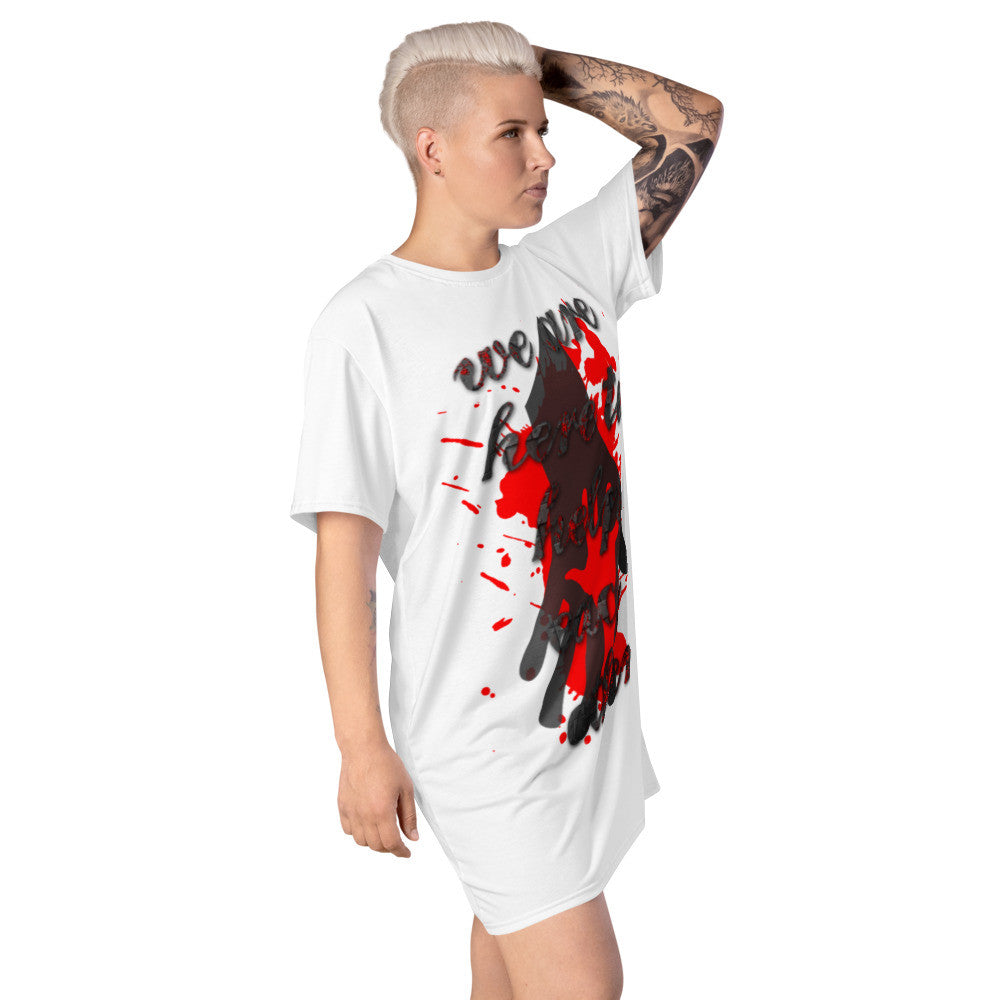 HAND BY HAND T-shirt Dress by Gianneli-1