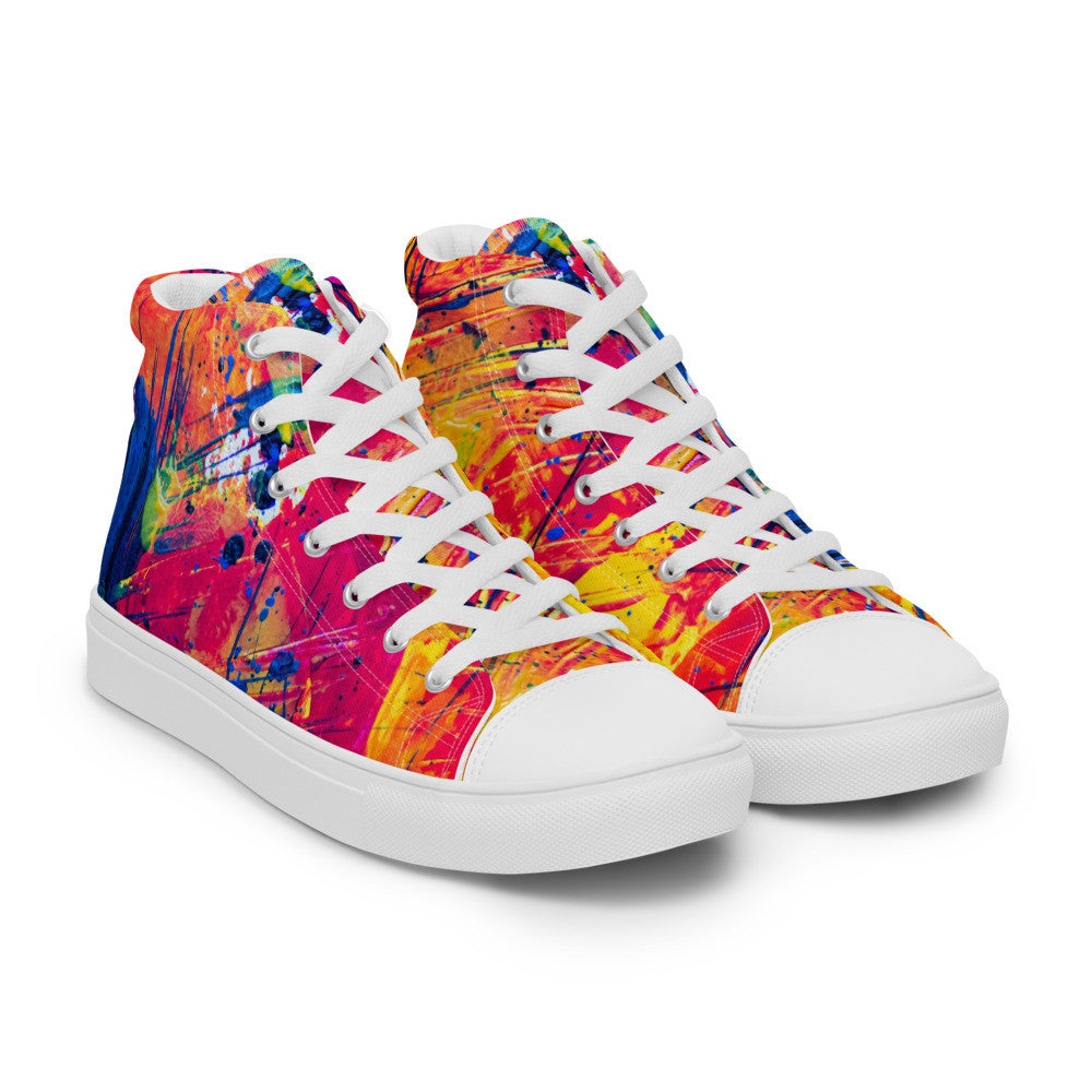 Gianneli Colours Handmade Women’s High Top Canvas Shoes-6