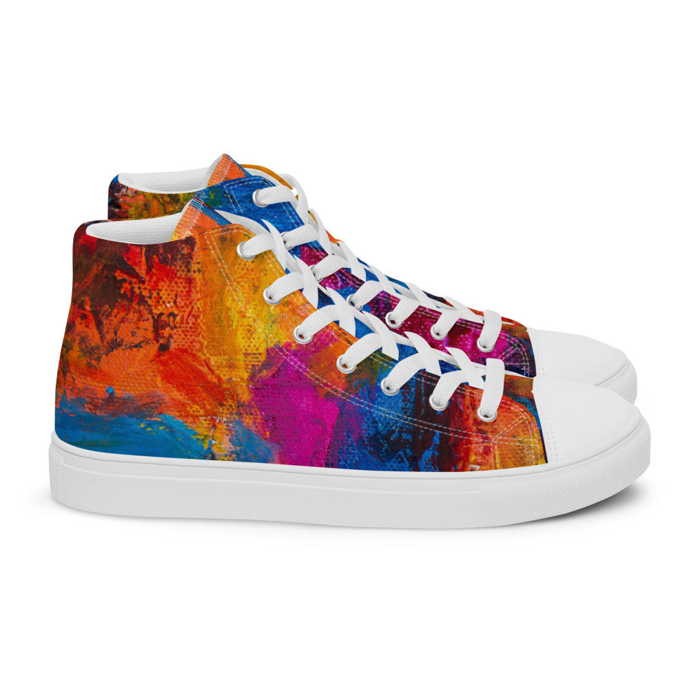 Gianneli Colours Handmade Women’s High Top Canvas Shoes-4