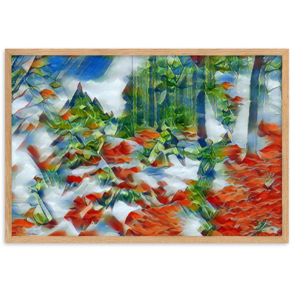 AMONG THE FOUR SEASONS YOU ARE THE FIFTH SENSE PREMIUM Framed Poster-0