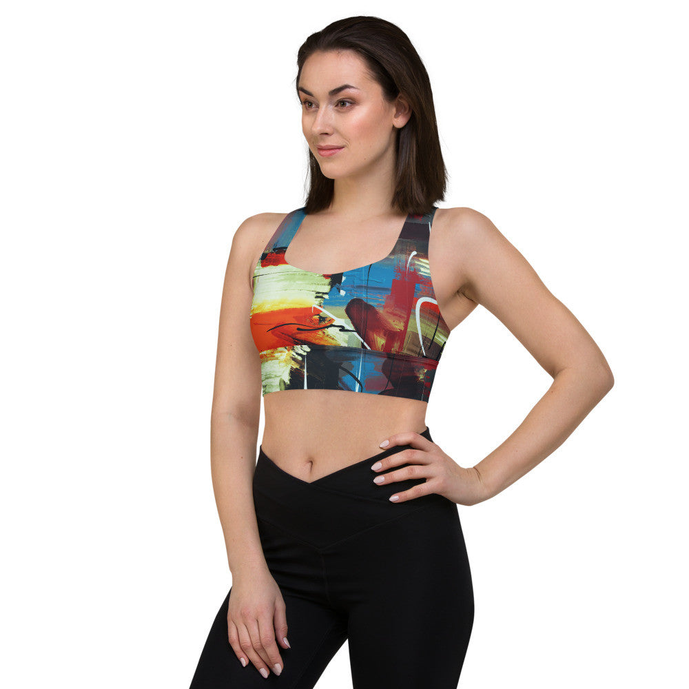 Gianneli Colours Longline Sports Bra-3