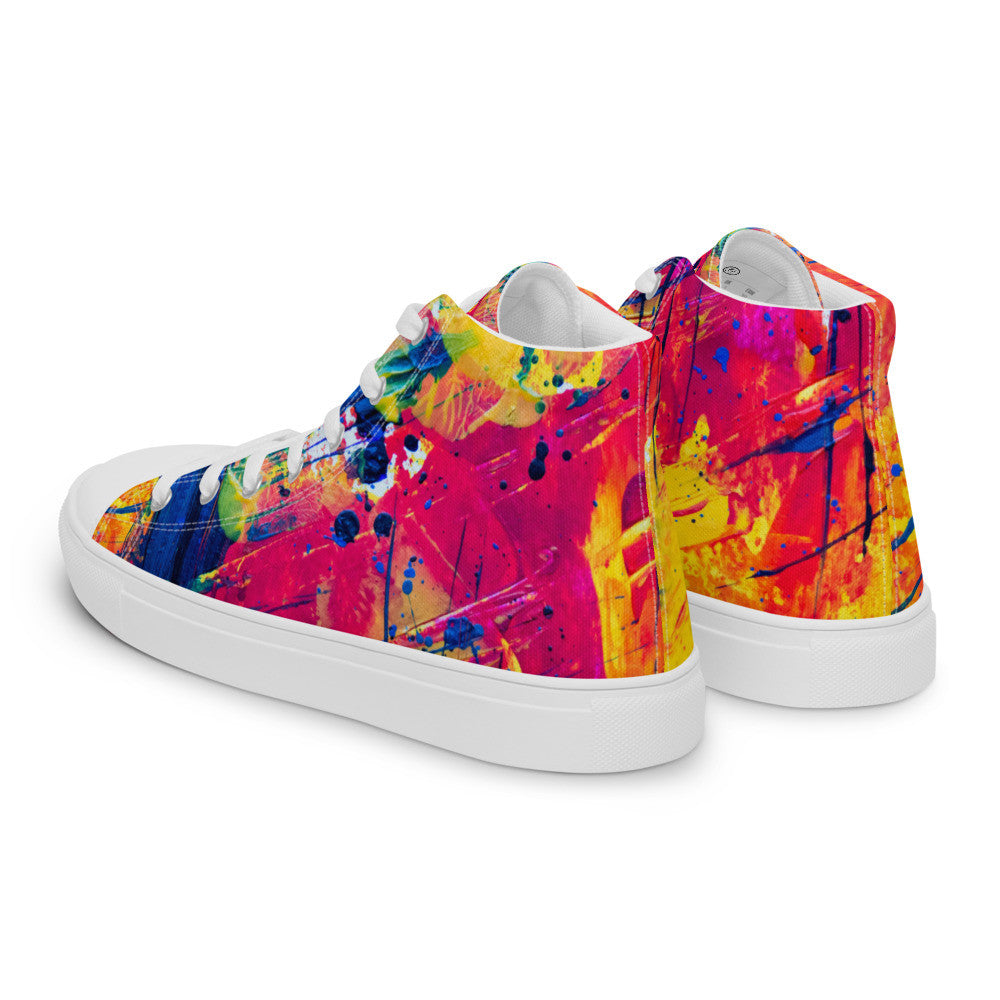 Gianneli Colours Handmade Women’s High Top Canvas Shoes-2