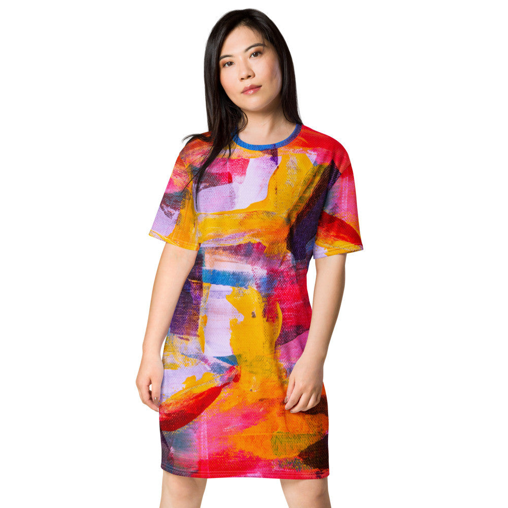 Gianneli Colours T-shirt Dress-2