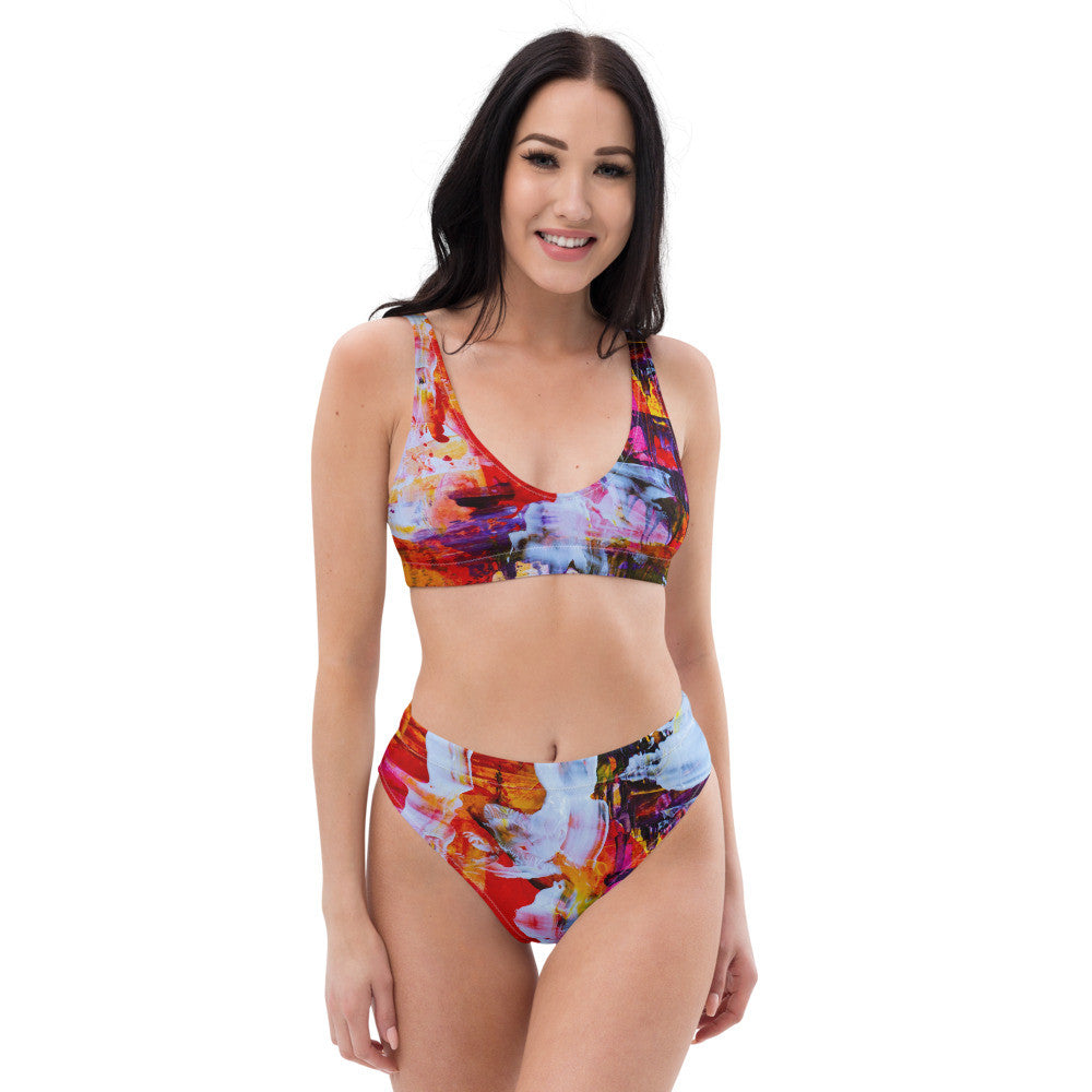 Gianneli Colours Recycled High Waisted Bikini-2