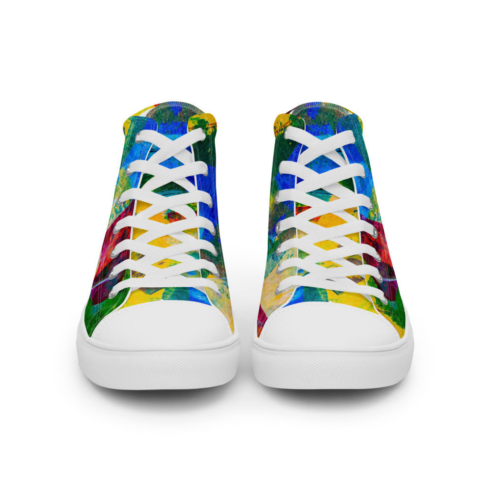 Gianneli Colours Handmade Women’s High Top Canvas Shoes-7