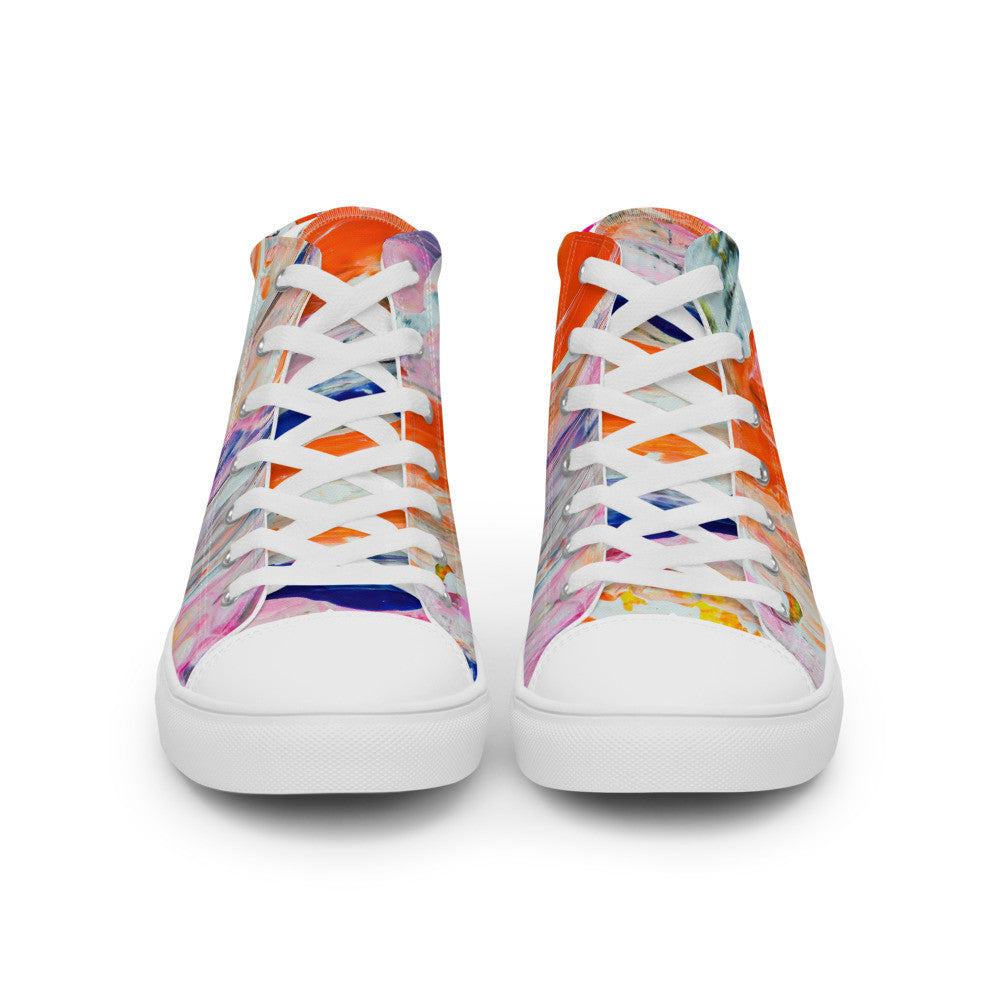 Gianneli Colours Handmade Women’s High Top Canvas Shoes-7