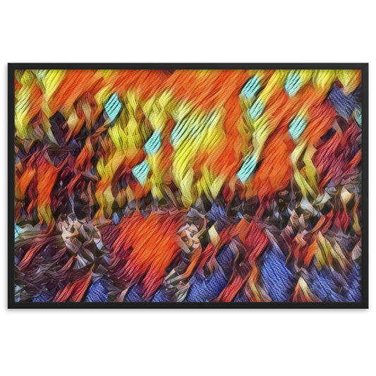 DANCE ME LIKE THE RAIN THAT BURNING OUT THE FIRE AROUND ME Velvet Framed Poster-0