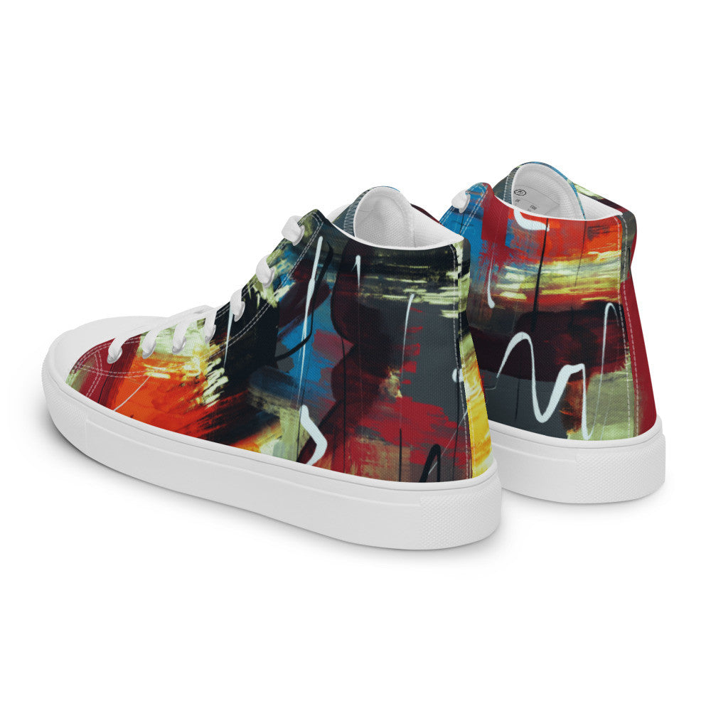 Gianneli Colours Handmade Women’s High Top Canvas Shoes-2