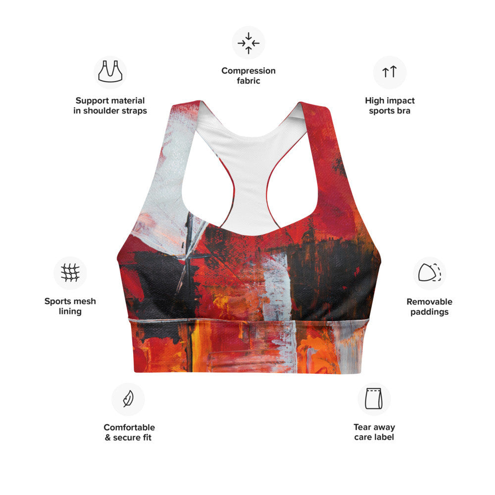 Gianneli Colours Longline Sports Bra-2