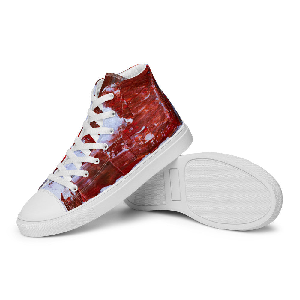 Gianneli Colours Handmade Men’s High Top Canvas Shoes-13